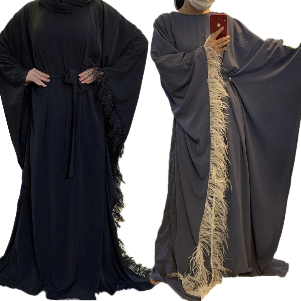 Женское платье с рукавом «летучая мышь», длинное платье в арабском стиле