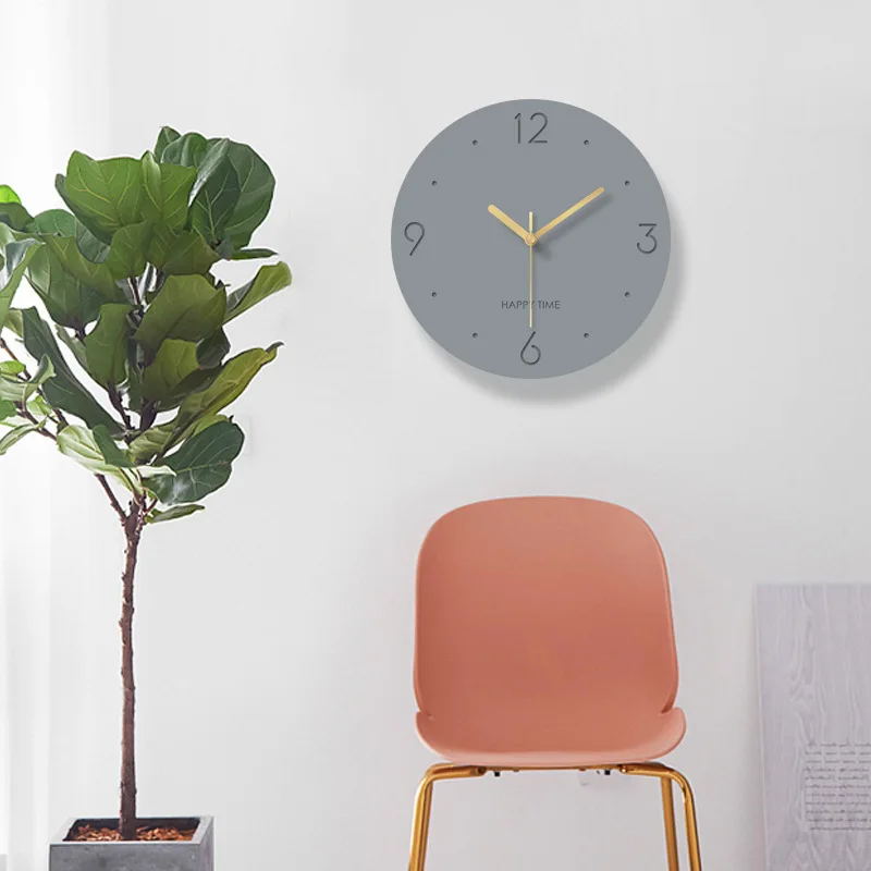 Настенные часы в скандинавском стиле акриловые простые бесшумные настенные для