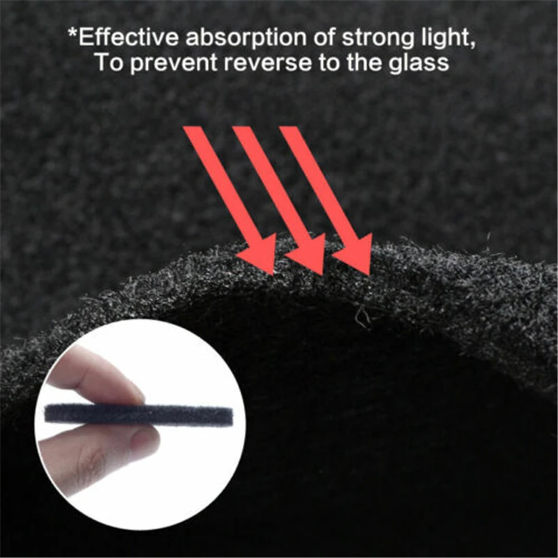 Противоскользящий коврик для приборной панели автомобиля Honda Civic 2016-2019 |