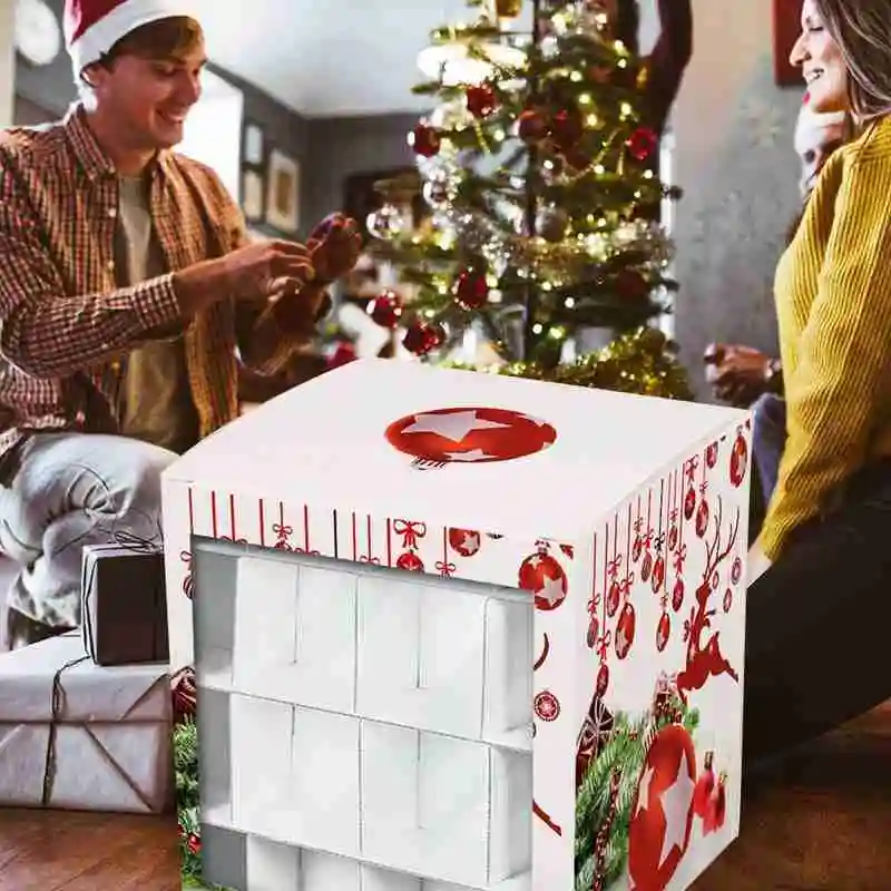 

64 Baubles Storage Box Christmas Xmas Tree Decoration Organizer Baubles Decor Bag Bauble Storage Divider