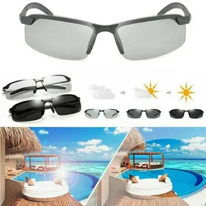 1PC Photochromic Polarised Sunglasses Casual Retro Portable Eyewear Driving Hot Sale Fishing Unisex