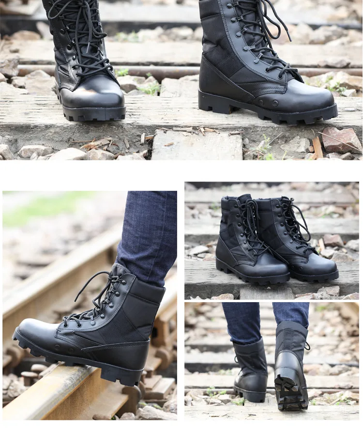 Manufacturers Direct Selling a Wave Combat Boots Desert Boots Hight-top Outdoor Tactical Boots Special Forces 07 Combat Boots Ou