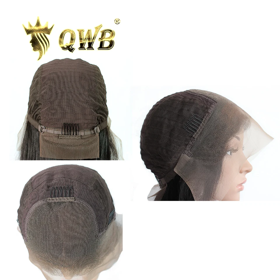 QUEEN WEAVE BEAUTY/Бесплатная доставка прямые парики из натуральных волос средней длины