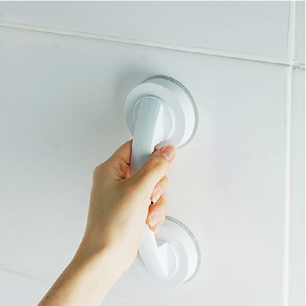 

Bathroom Handle Grab Suction Cup Shower Safety Children Handrail Bathroom Rail Grip Vacuum Sucker Toilet Plastic Anti Slip Tools