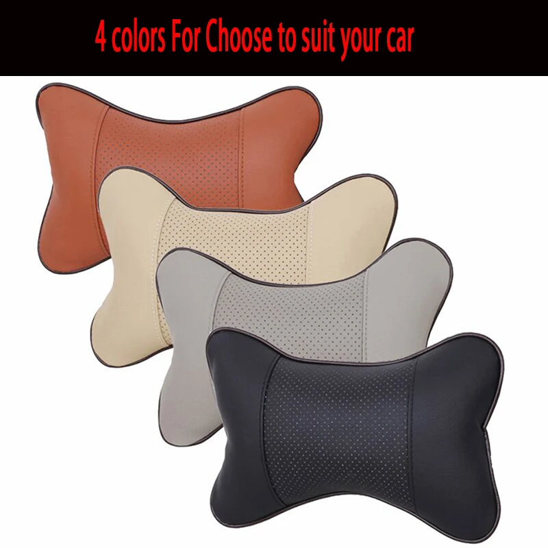 1 шт. новая Автомобильная подушка для шеи хлопковый подголовник с кожаной памятью