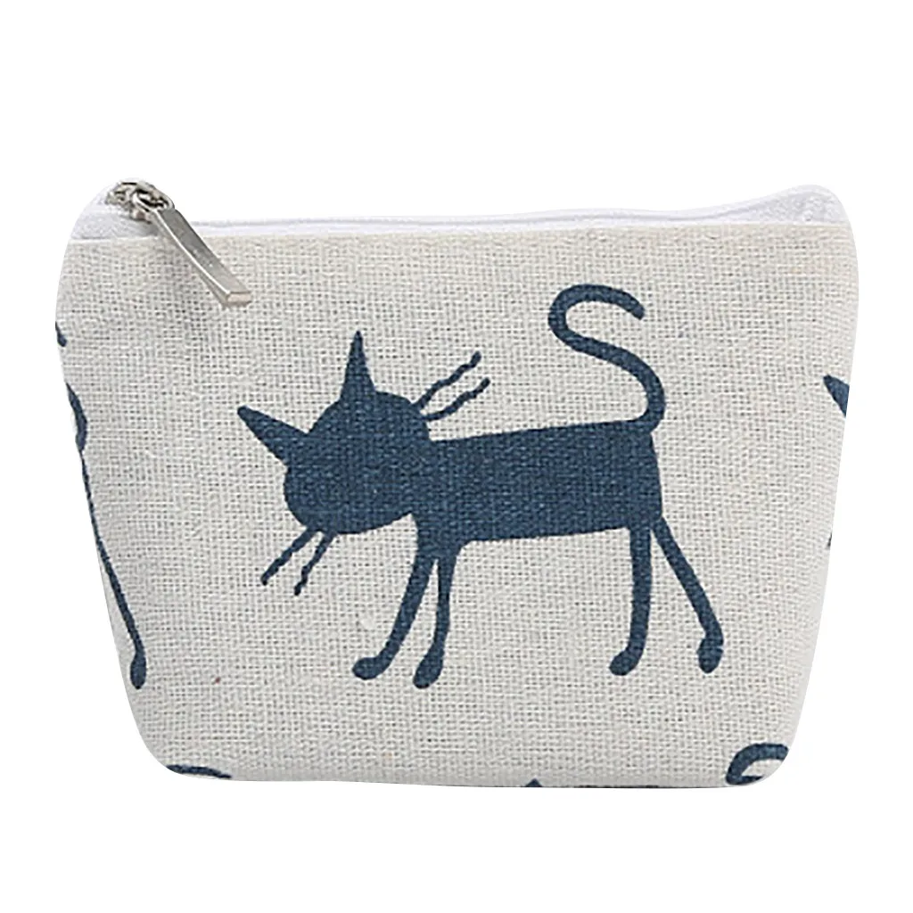 1PC Unisex Canvas Purse Card Key Mini Pouch Bag Small Zipper Coin Holder Wallet 2020 dropshipping | Дом и сад