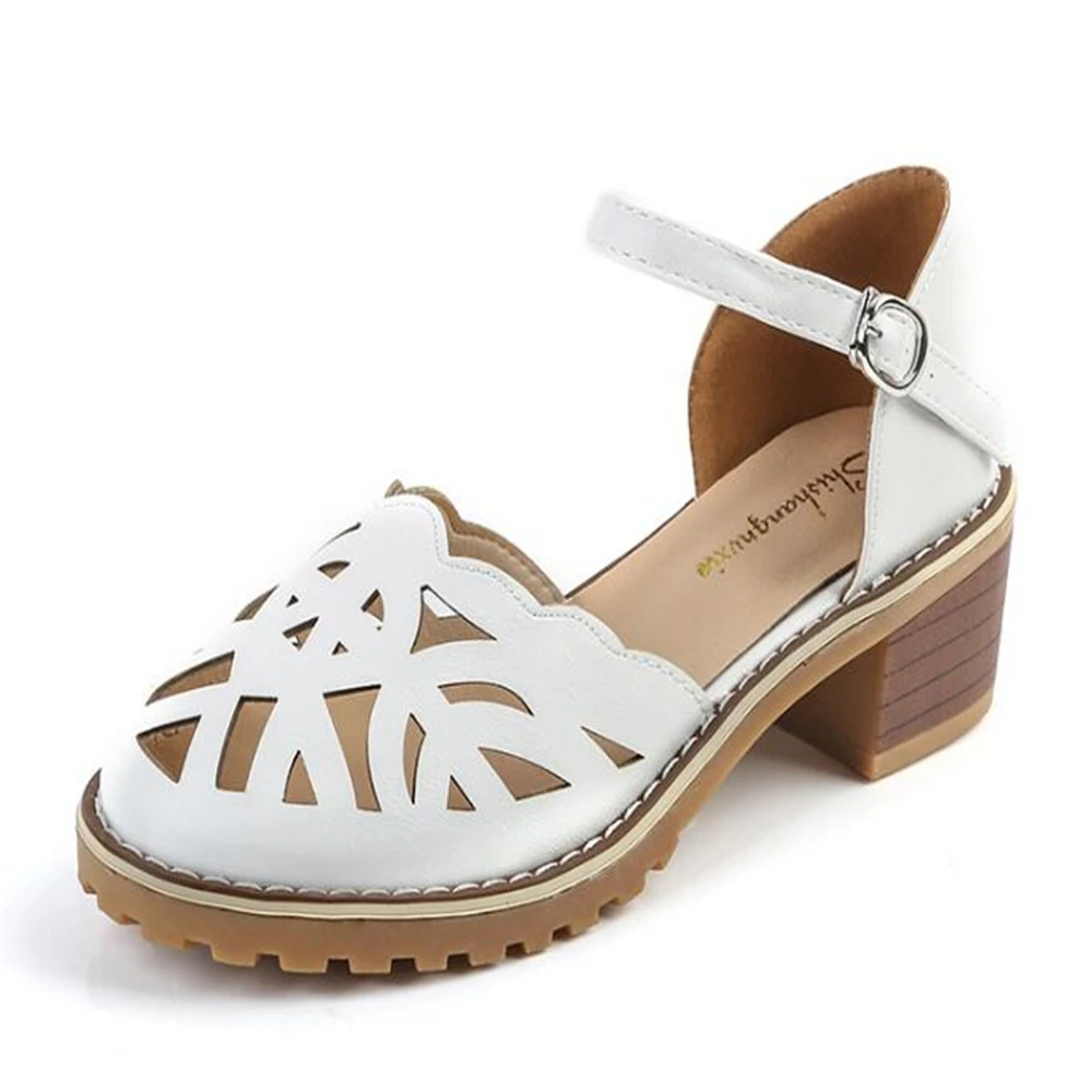 Женские открытые сандалии сезон весна лето дышащая обувь на низком каблуке