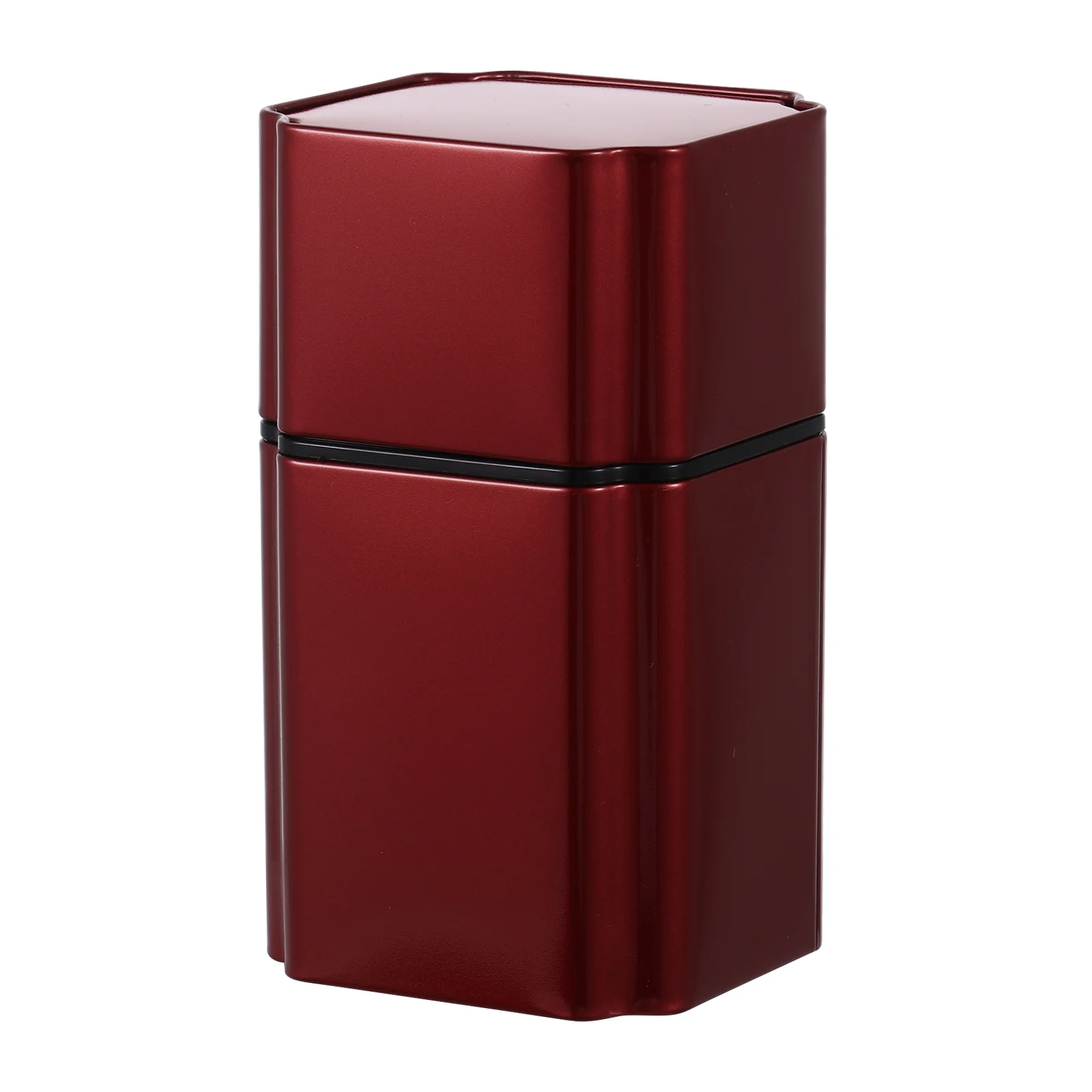 Маленький портативный металлический чайный контейнер с крышкой влагостойкий