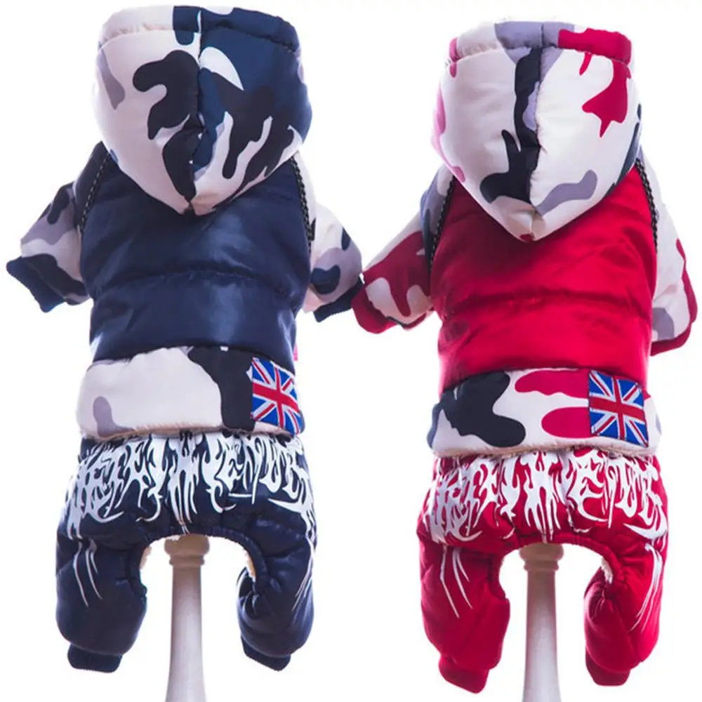 NEW Warm Winter Camouflage Dog Coat Jacket Winter Waterproof Pet Dog Clothes Fashion for Chihuahua Small Large Dogs XXL