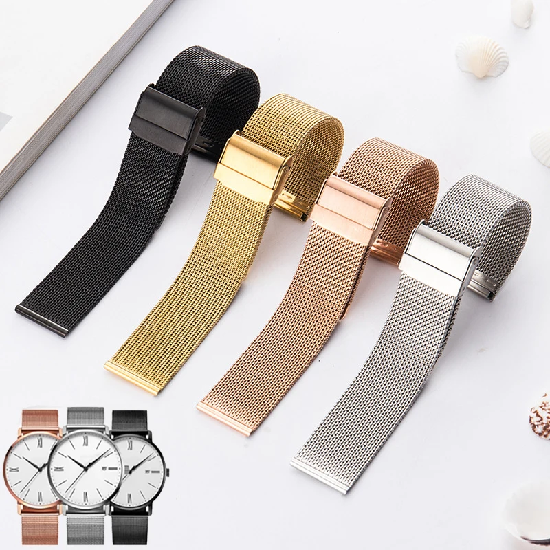 Ремешок Миланская петля для часов Daniel Wellington металлический браслет из