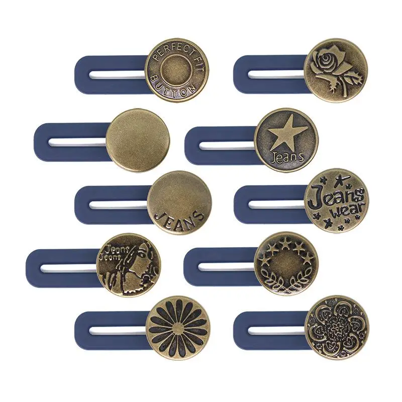 2 шт. волшебный металлический удлинитель пуговиц для брюк джинсов свободное