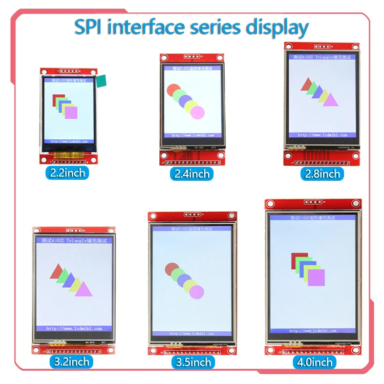 Серийные порты SPI seriesctouch 2 2/2 4/2 8/3 2/3 5/4 0 pollici модуль ЖК дисплей TFT для схем sviluppo Arduino