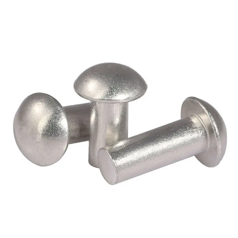 

M3 M4 M5 M6 Aluminum Solid Round Pan Head Rivets Fasteners Bolts For Electronic Machinery GB867