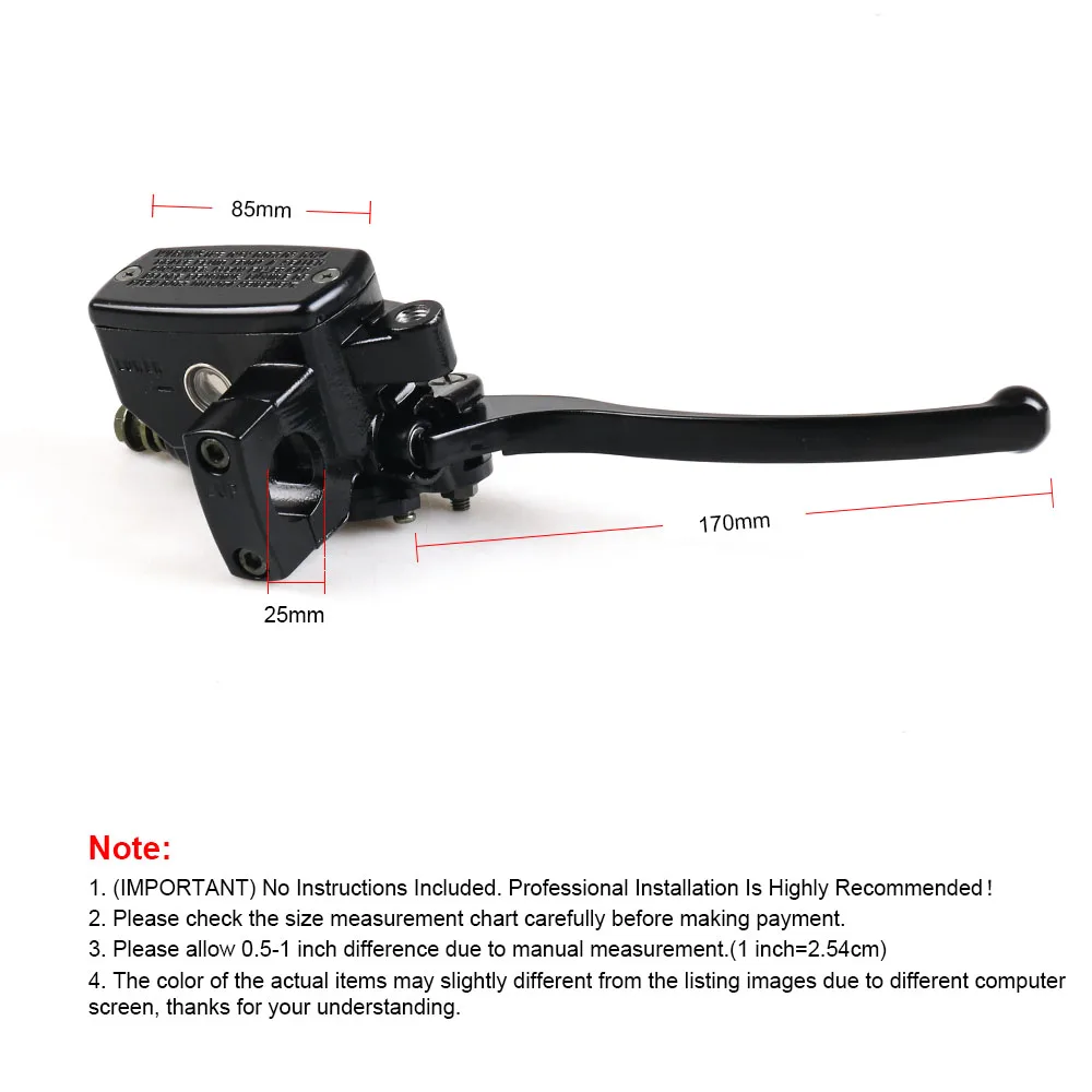 25 мм мотоциклетный главный цилиндр тормозной муфты универсальный рычаг для руля