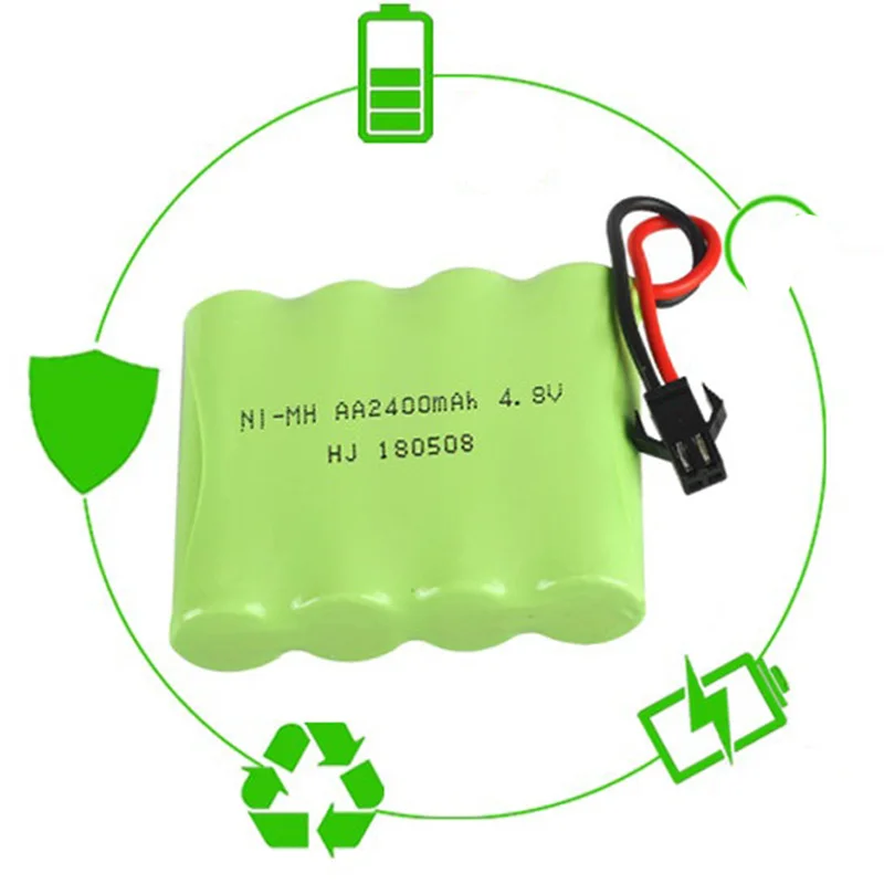 

4.8V 2400MAh Ni-MH Battery Group RC Toy Electric Lighting AA 4.8 V 2400 Battery for RC TOYS