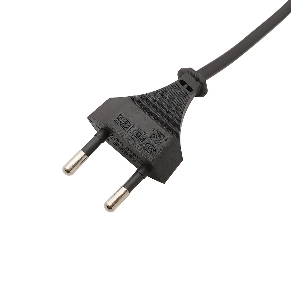 1 шт. 2 Pin контакт ЕС штекер Универсальный адаптор для портативного компьютера с