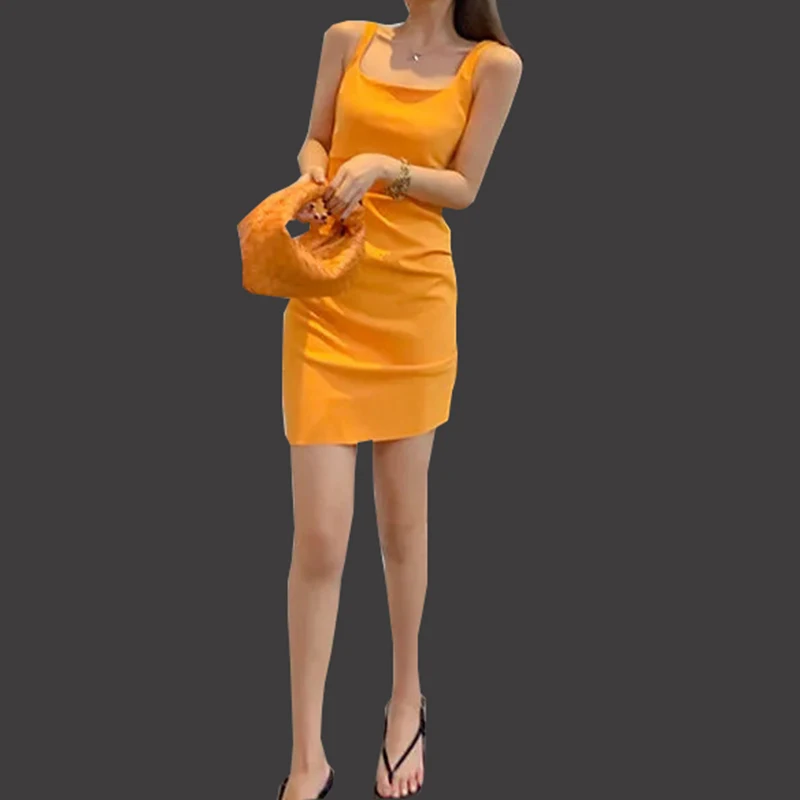 

High Stretch Tank Robe Summer Thin Long Dress Vestidos 2021 Elegant Women Sexy Dress O-neck Sleeveless Slim Maxi Dress