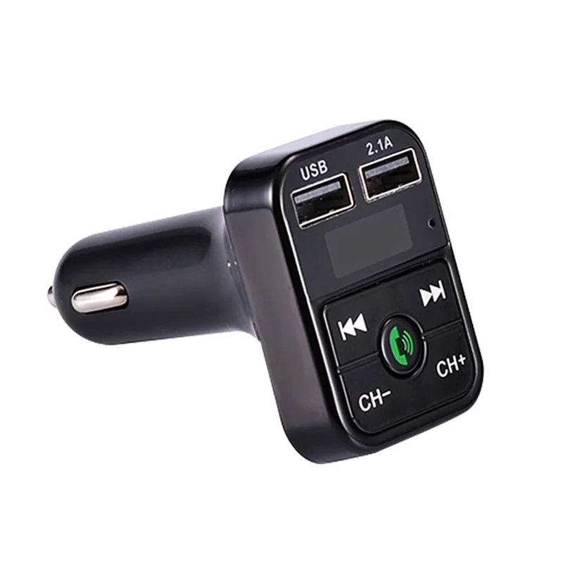 Rovtop автомобильный Bluetooth fm-передатчик беспроводной комплект Hands Free MP3 музыкальный плеер Поддержка TF карты 5 в 2.1A USB зарядное устройство FM модулятор Z2 - Название цвета: Black