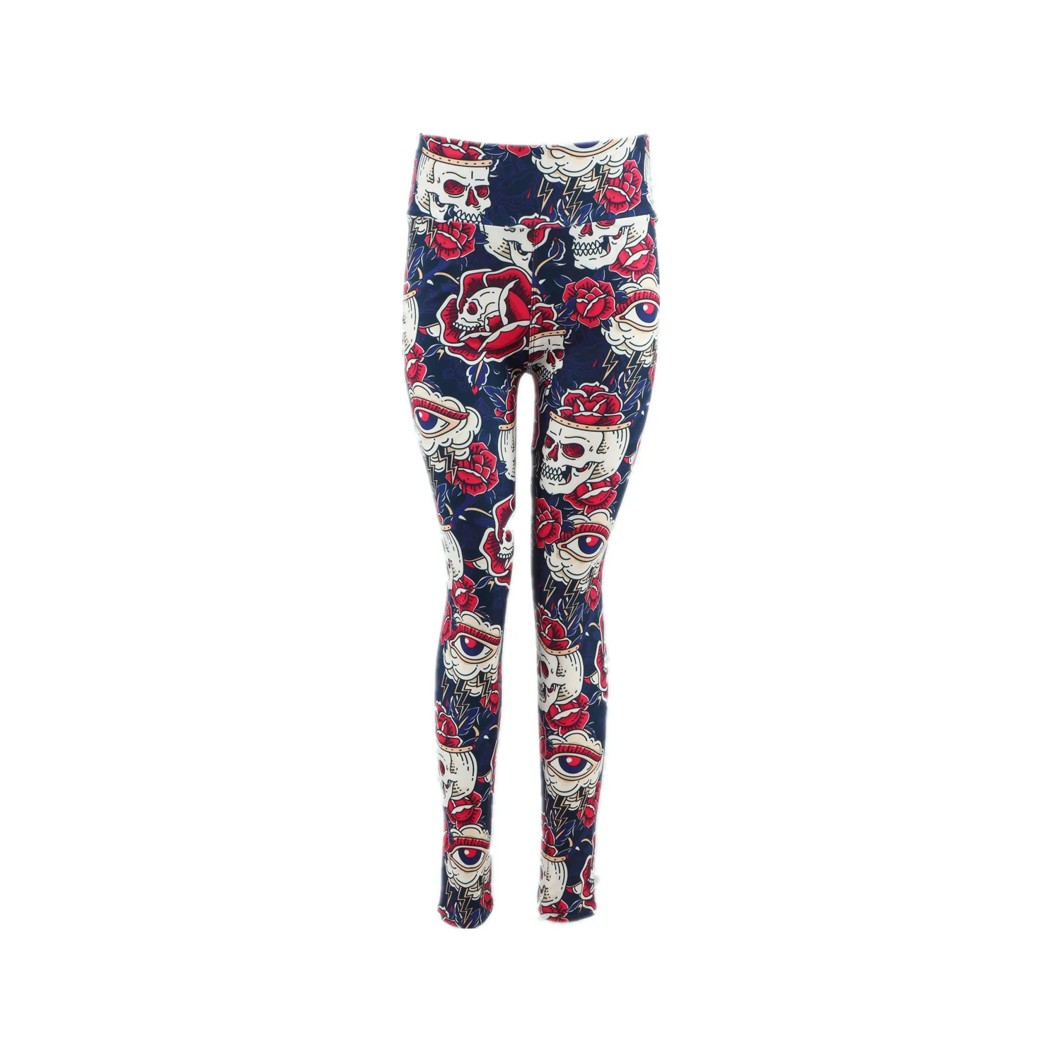 

Ultra Soft Women Girls Tights High Quality Brushed Buttery Leggings Holidays Halloween Sugar Skulls Flowers Prints Yoga Pants