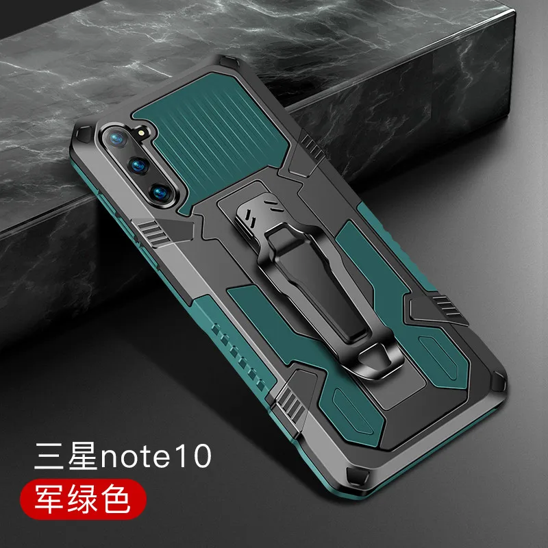 

Armor Case For Samsung Galaxy Note 10 Case Note 10+ Shockproof Belt Clip Holster Cover For Samsung Note10 Plus Note10 Coque