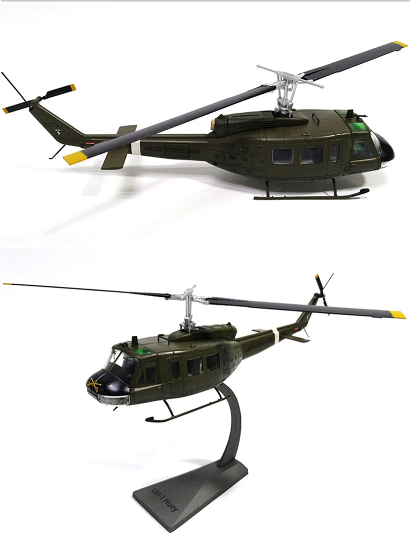 1/48 масштаб сплава транспортный вертолет UH-1 Iroquois самолет США Air Force Huey детские игрушки Детский подарок для коллекции