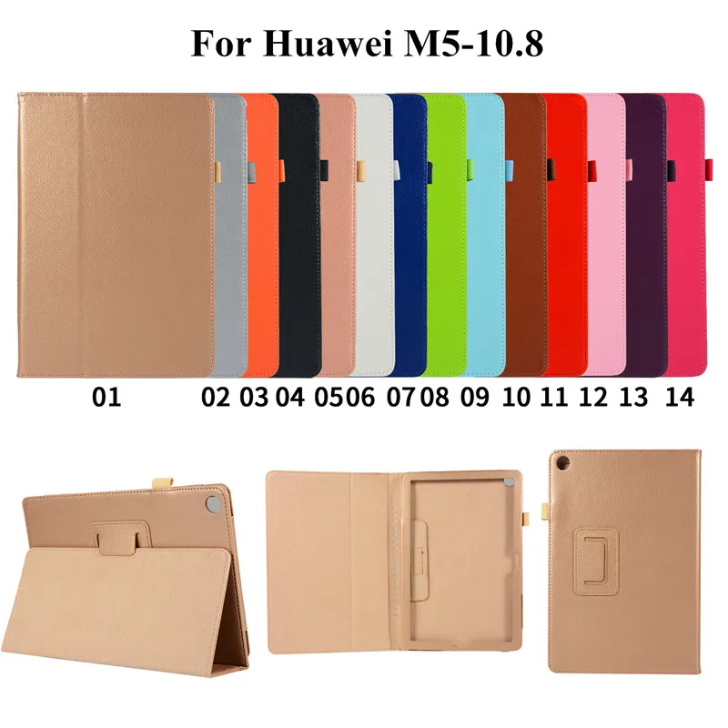 bigmzpai Litchci Pattern Case For Huawei MediaPad M5 10 10.8&quot CMR-AL09 CMR-W09 Cover Funda Tablet Smart Stand case+Pen+film |
