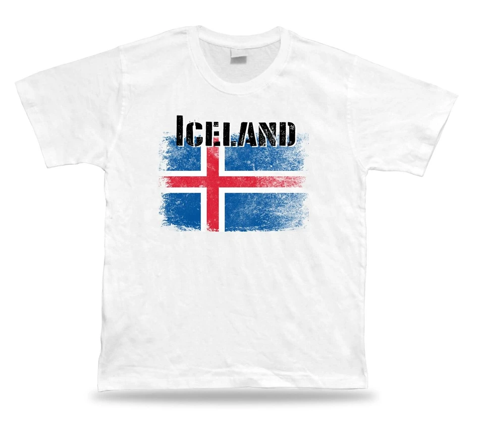 Футболка Islandia Camiseta Bandera футболка Recuerdo De Viaje с Исландским флагом Повседневная