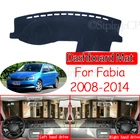Противоскользящий коврик для Skoda Fabia 2 5j 2007 2008 2009 2010 2011 2012 2013 MK2, накладка на приборную панель, солнцезащитный козырек, аксессуары для приборной панели