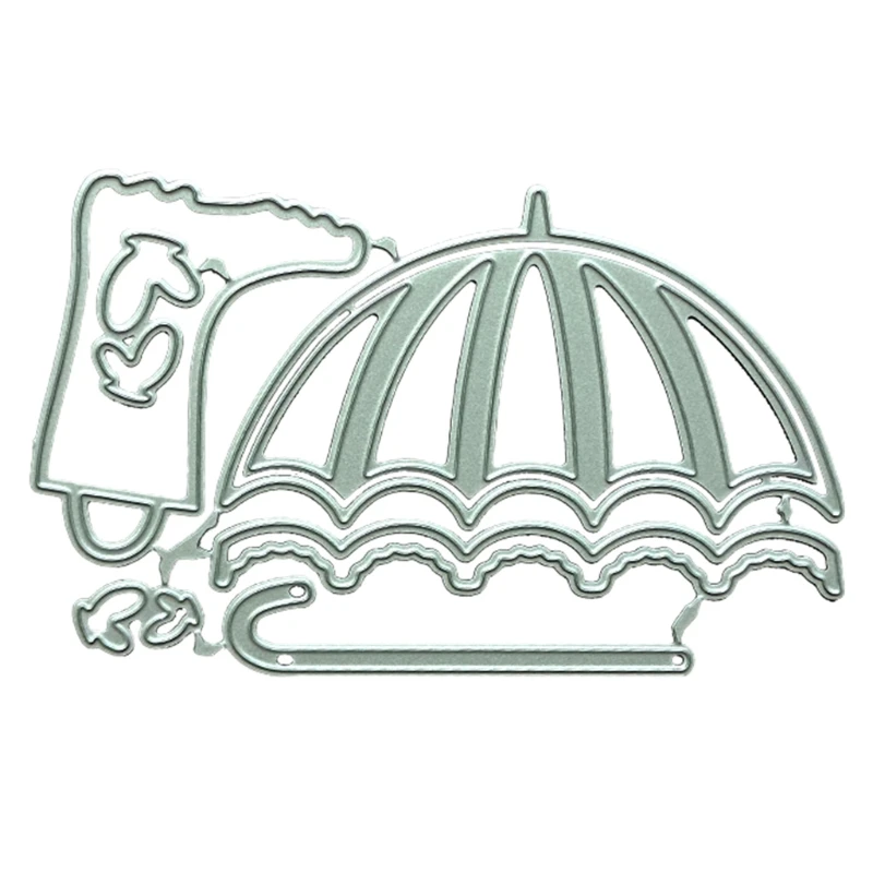 

Металлические Вырубные штампы в виде зонта, фотоальбом, бумажная карта, шаблон, форма, тиснение, крафтовое украшение