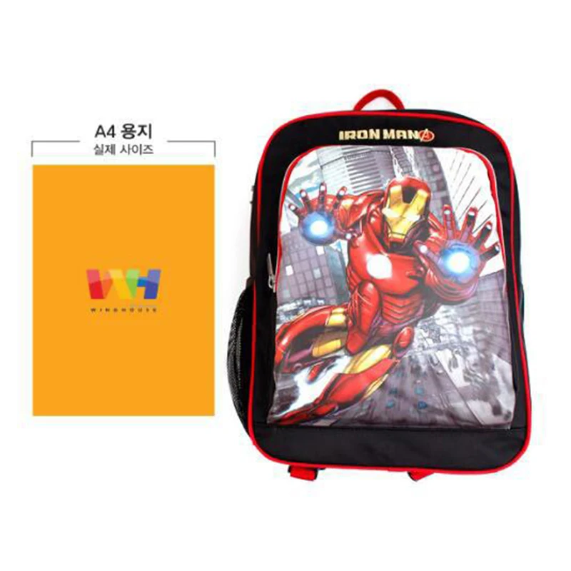 Мужской рюкзак Marvel с героями мультфильмов Железный человек высококачественный