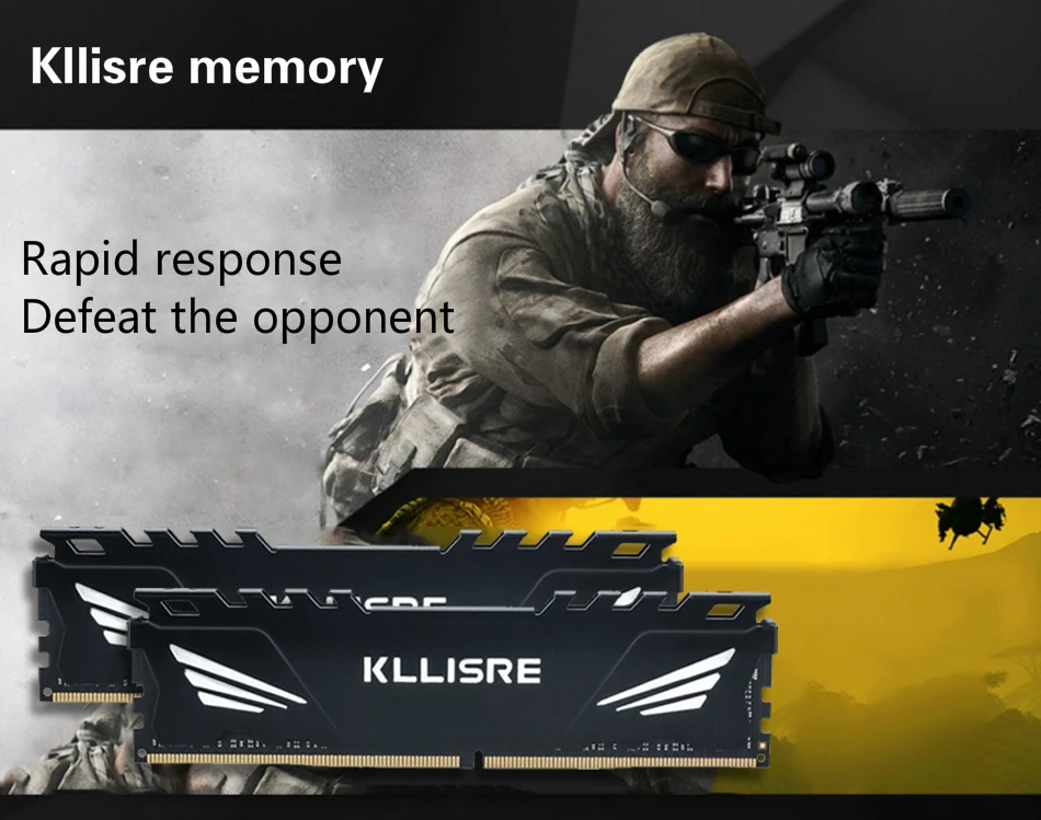 Kllisre DDR3 DDR4 4 ГБ 8 ГБ оперативной памяти, 16 Гб встроенной памяти, оперативная память 1333 1600 1866 2133 2400 2666 3000 памяти для рабочего стола Dimm с теплоотводом