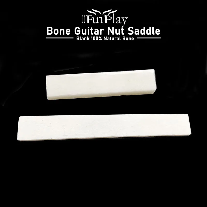Сделай сам натуральная кость мост гайка седло пустая ручная работа для LP