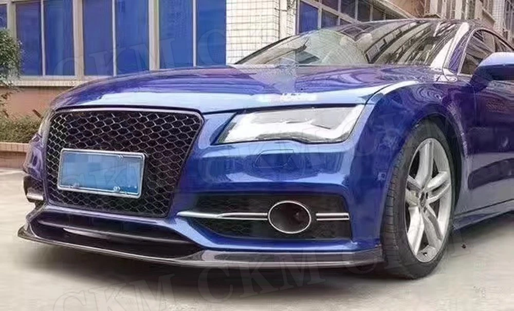 Передний бампер для губ передний спойлер для Audi A7 S7 Sline 2012 2013 углеродное волокно/FRP передний удлинитель подбородок Лопата