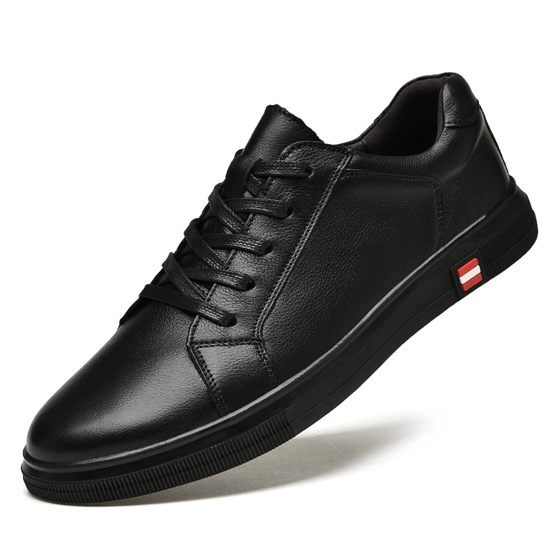 Online Sepatu Pria Kasual Baru Datang Sneakers Hitam Pria Kualitas Terbaik Sepatu Kulit Fashion Merek Untuk Pria Sepatu Jalan Pria Karet