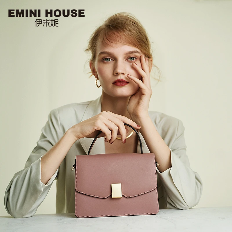 EMINI HOUSE висячая сумка роскошные сумки женские дизайнерские спилок кожа через