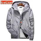 Куртка мужская с капюшоном и надписью, в стиле хип-хоп