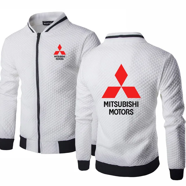 

Spring Autumn Mens Sweatshirts Mitsubishi Car Logo Jacket Long Sleeve Sportswear Casual Zipper Hoody Male Tops Clothing 5 Colors