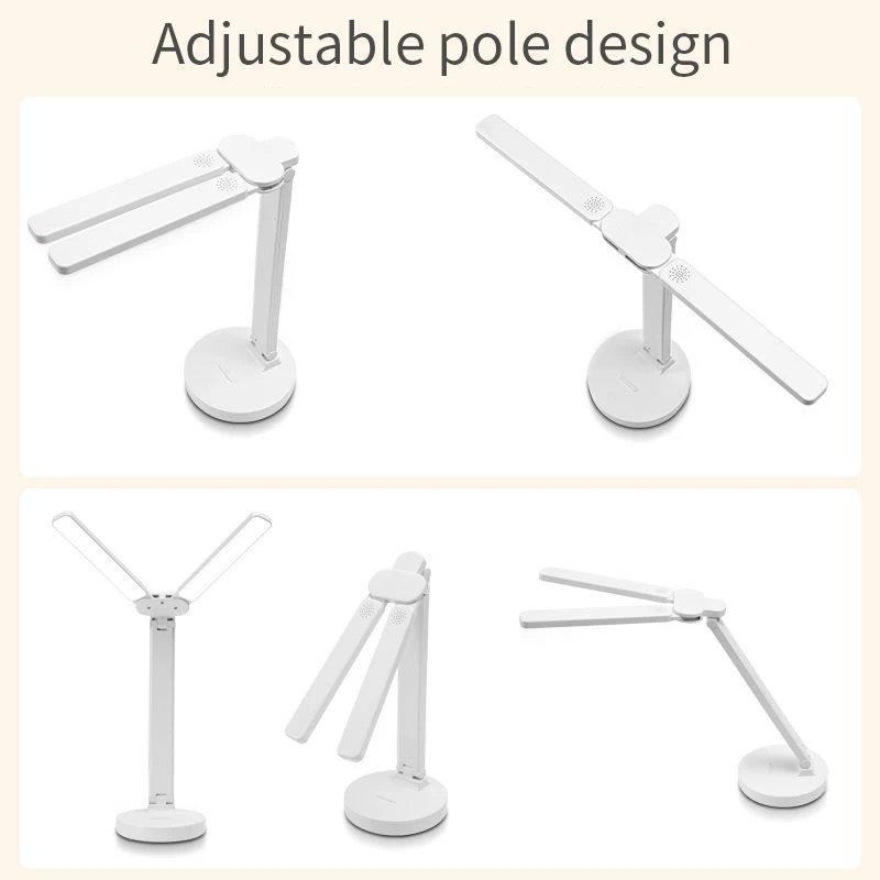 LED Table Lamp Foldable Desk Phone Holder Touch Dimmable Child Protect Study Reading Light USB Rechargeable Bedroom lamp | Лампы и