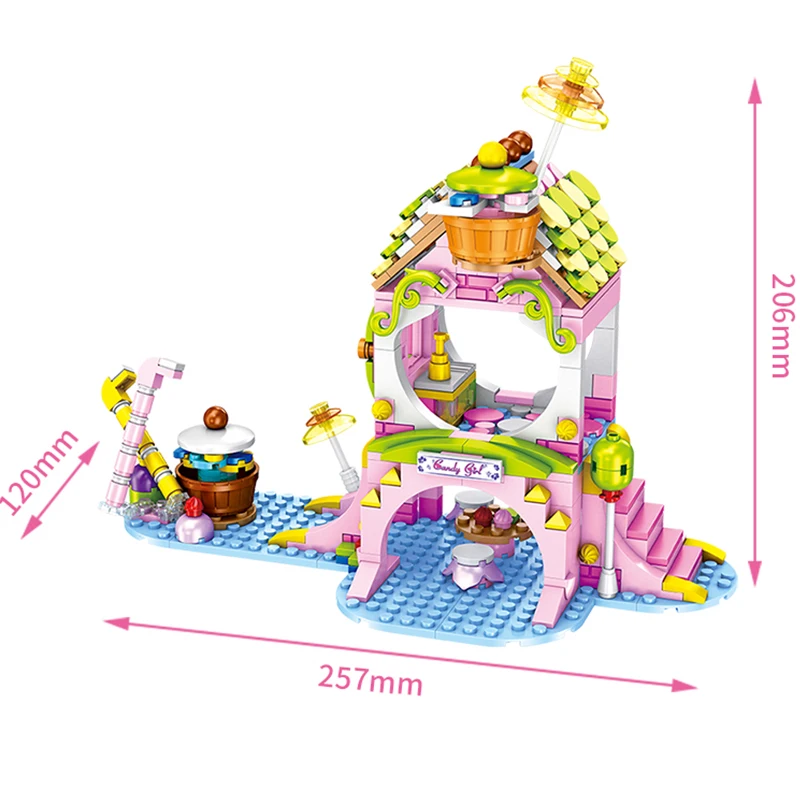 Creator Ideas Princess Castle Dessert Dream Villa House Building Blocks City Windmill Bricks Toys Girls Christmas Gift | Игрушки и хобби