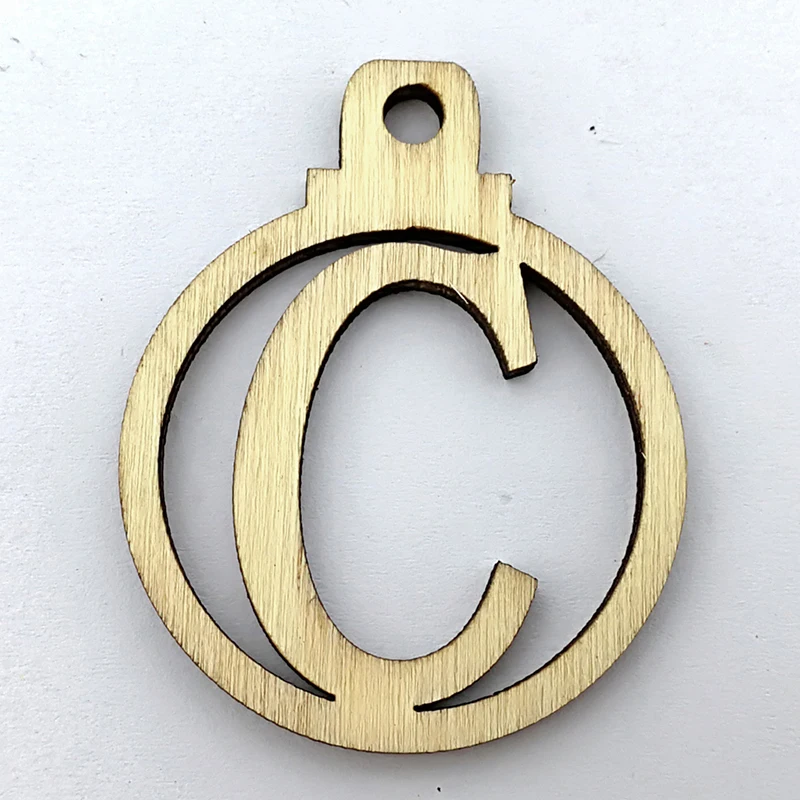 26 шт. имя фамилия A-Z деревянный подарок тег семья воссоединение Рождество Свадьба