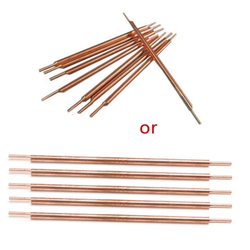 

A0KF 5pcs 3x100 Welder Spot Welding Pin Welding Accessories Alumina Copper Welding Feet