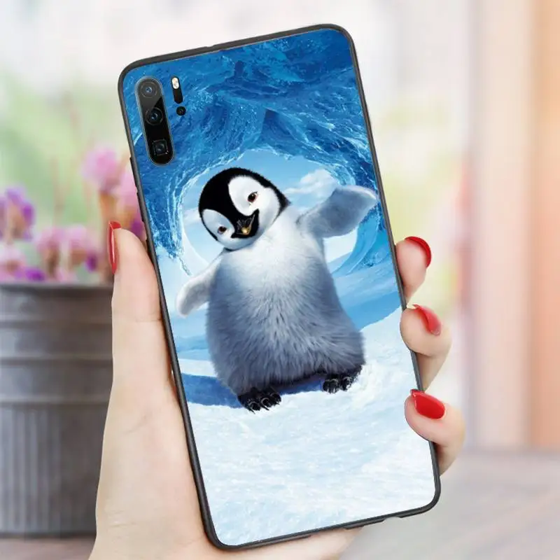 

Cartoon cute happy feet penguin animal Phone Case For Huawei honor Mate P 10 20 30 40 i 9 8 pro x Lite smart 2019 nova 5t