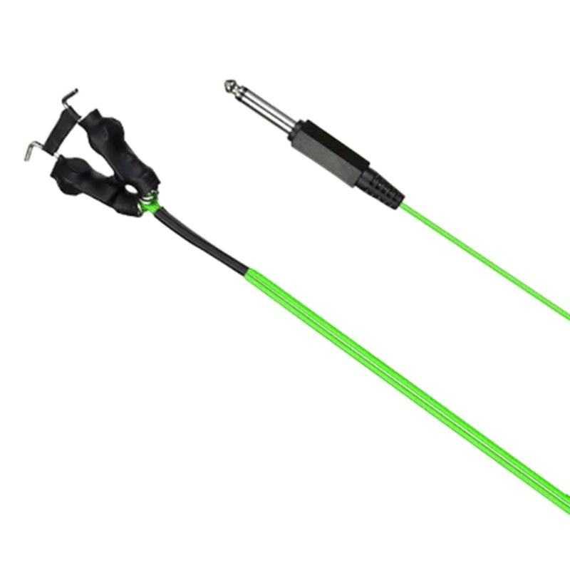 

Tattoo Clip Cord RCA Soft Silicone 2.4 Long Tattoo Clip Cord Cords Silver Enameled Wire for Tattoo Machine Power Supply C1FF