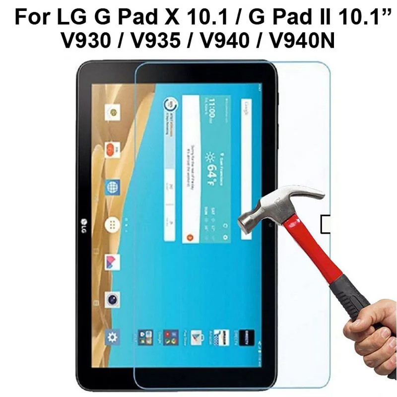 Защита экрана для LG G Pad X 10 1 дюймов V930 Закаленное стекло пленка 2 &quotV935 V940 V940N защита