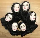 Оригинальные Редкие кукольные головы Белая Леди бинбинг кукла часть головы DIY переодевание детали черный розовый серебристый золотой волосы кукольные аксессуары голова