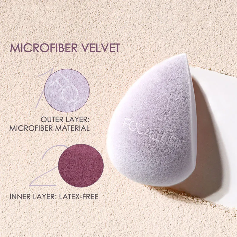 Professional Soft Cosmetic Puff Microfiber Velvet Powder Concealer Makeup Sponge Tool sponge  make up accessories
