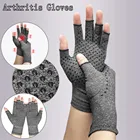 Перчатки при артрите ревматоидного сжатия ручной Перчатки для магнитного артрит здоровья сжатия Перчатки Без Пальцев #25