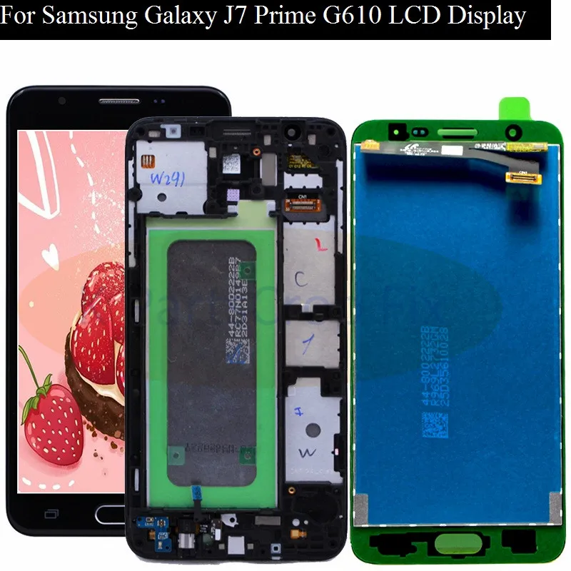 ЖК-дисплей G610M G610F для SAMSUNG GALAXY J7 Prime G610 дисплей с сенсорным экраном и | Экраны для мобильных телефонов -32825792528