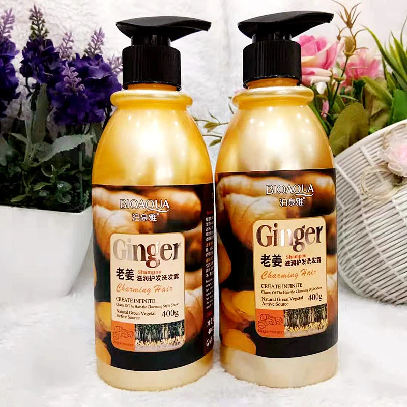 Увлажняющий шампунь BIOAQUA Ginger для мужчин и женщин контроль жирности Шампунь