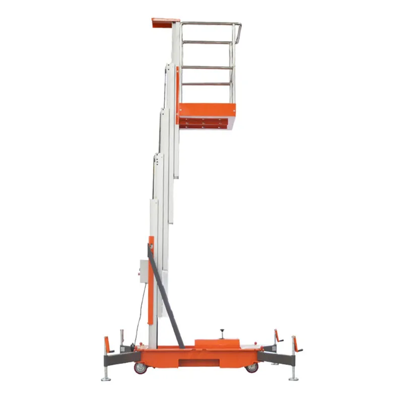 

Qiyun CE Factory Aerial Work Platform Lifter Painting Incline Aluminium Alloy Electric Hydraulic Personal Mast Telescopic Lift